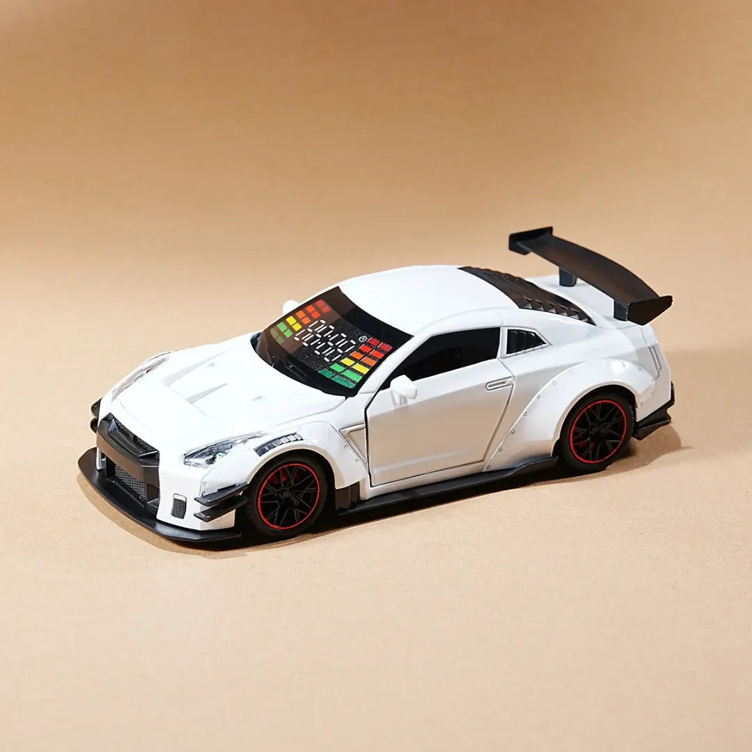 Realistic Sport Car Alarm Clock – LED Display & Engine Light Effects