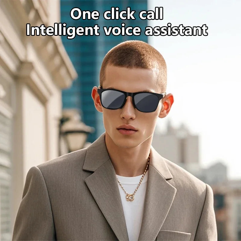 Smart Bluetooth Glasses – Camera, Voice Assistant & Touch Control