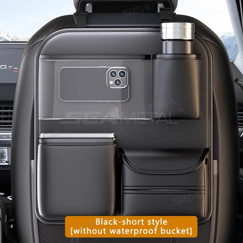 remium Car Backseat Organizer – Foldable Table & Cup Holder