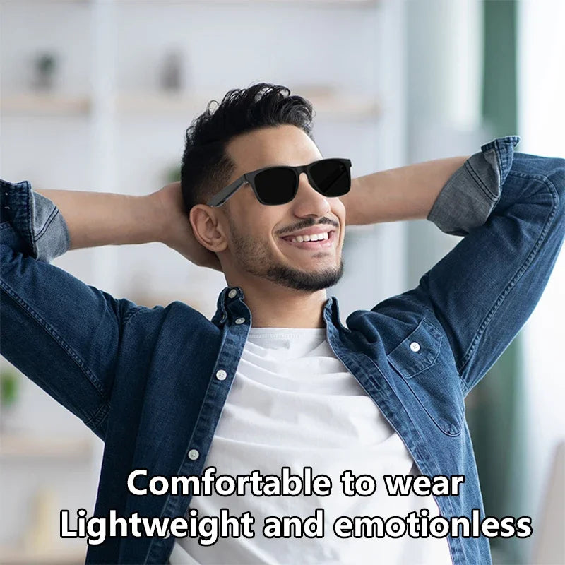 Smart Bluetooth Glasses – Camera, Voice Assistant & Touch Control