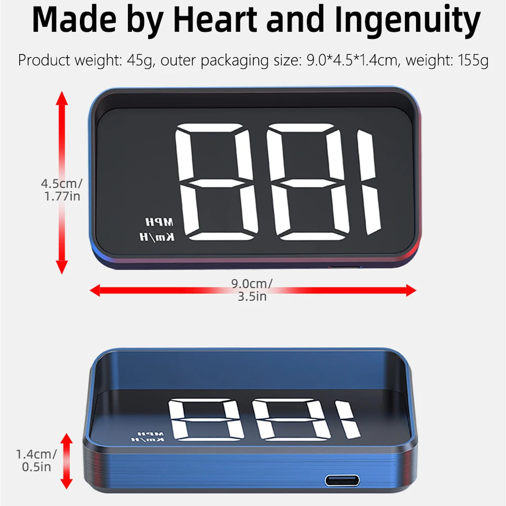 GPS Head-Up Display – Real Time Digital Speedometer