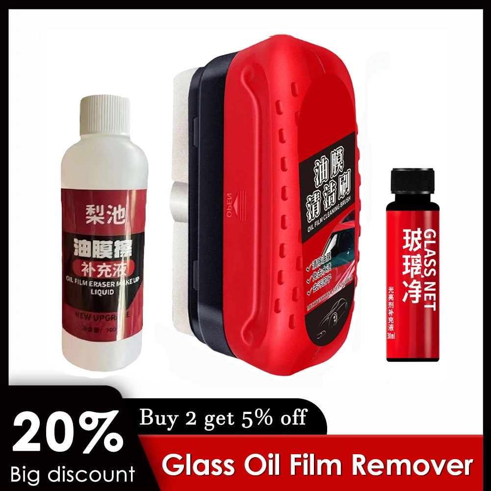 Car Windshield Oil Film Remover – Glass Cleaner Liquid